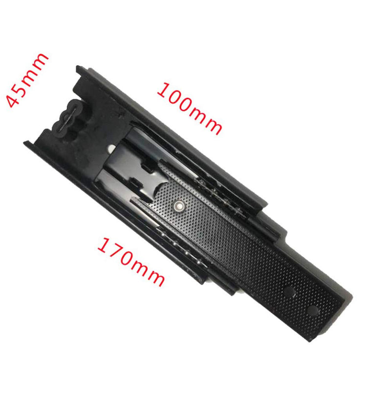 Btibpse Furniture 4-inch Length Full Extension Drawer Slides Telescopic Ball Bearing Slide Rail 2pcs