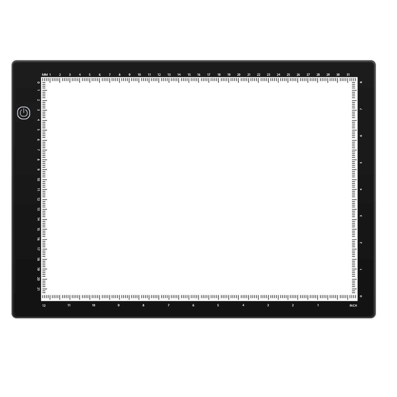 Vanessa A4 LED Light Pad - Super Bright USB Powered Professional Light Box Dimmable Brightness Light Board for Artists Drawing Sketching Animation Designing Stencilling X-ray Viewing