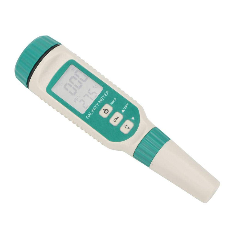 Smart Sensor AR8012 Portable Digital Salinity Tester with LCD Display & Instruction Manual for Water Source Monitoring, Aquaculture
