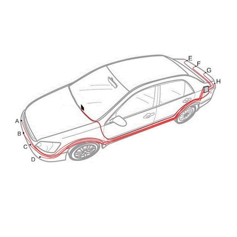 TOTMOX Silver 8 Sensors Car Front and Rear LED Display Reverse Parking Kit Buzzer Alarm Silver Front and Rear