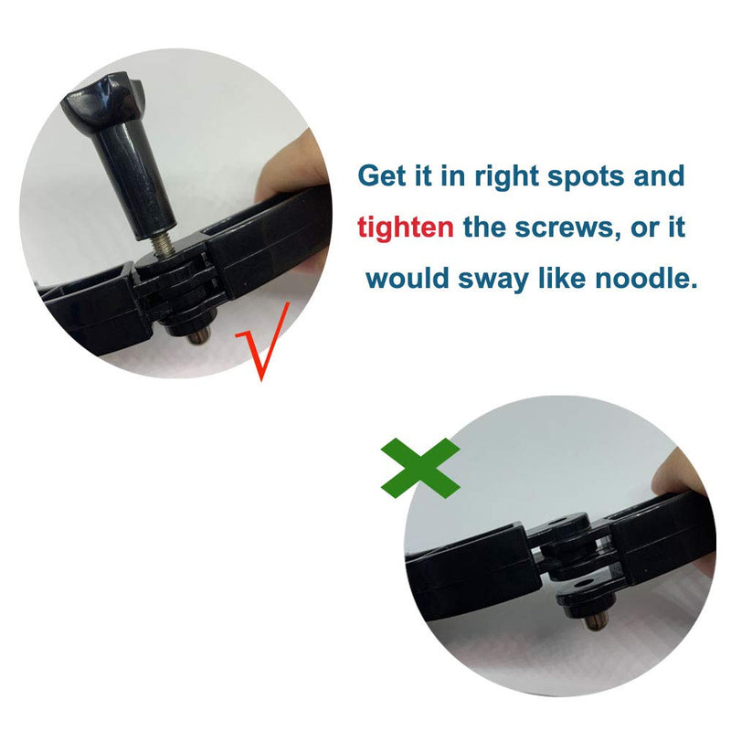 OctinPris 3-in-1 Curved Arced Extension Arms in Different Lengths(7.5/13.5/19.5cm) Compatible for GoPro Series, SJCAMs, GeekPro and Other Action Cams ect.