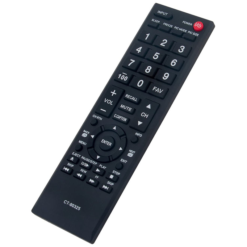 New CT-90325 CT90325 Replace Remote Control fit for Toshiba TV 19AV600 19AV600U 19AV600UZ 37E20U 39L1350U 39L22U 40L5200 40L5200U 50L2400 55S41U 65HT2U