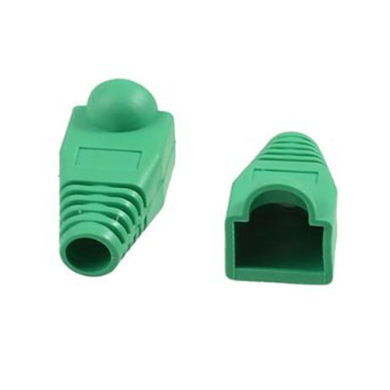 Soft Plastic Ethernet RJ45 Cable Connector Boots Cover Strain Relief Boots CAT5 CAT5E CAT6 CAT6E 100PCS by Copapa (Gree) Gree