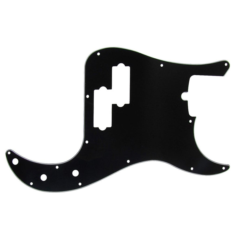 IKN 3Ply Black 13 Hole P Bass Pickguard Scratch Plate Pick Guard for 4 String American/Mexican Standard Precision Bass Part