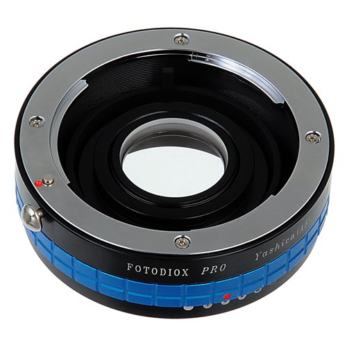 Fotodiox Pro Lens Mount Adapter - Yashica 230AF (YAF, Y230AF) Lens to Nikon SLR/DSLR Camera with Aperture Control Dial and Glass Elements for Focus Correction Yashica 230-AF