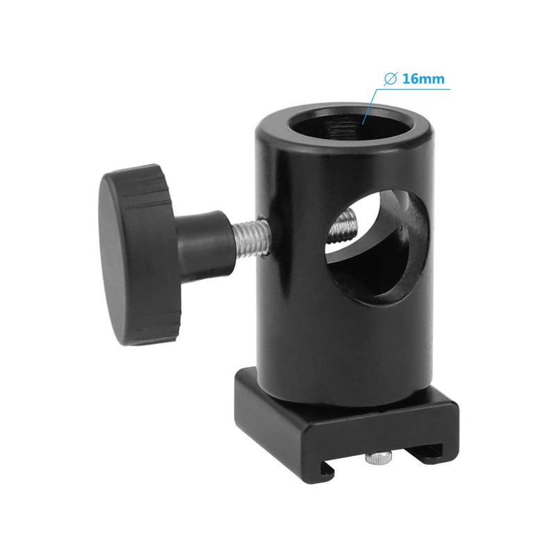 CAMVATE Light Stand Head with Cold Shoe Mount Adapter