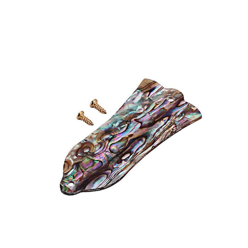 Alnicov Natural Abalone Shell Guitar Truss Rod Cover with 2 Holes Fits for Gibson Les Paul Guitar