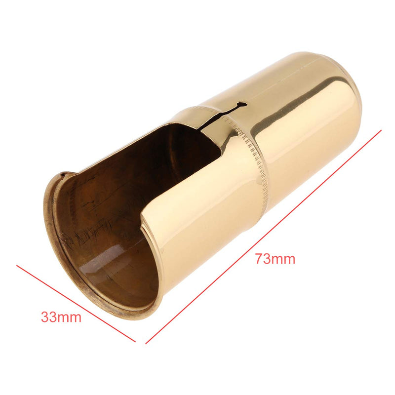 OriGlam Alto Saxophone Mouthpiece Protective Cap, Woodwinds Cap Alto Sax, Alto Sax Mouthpiece Cap, Alto Saxophone Mouthpiece Cap (Gold)