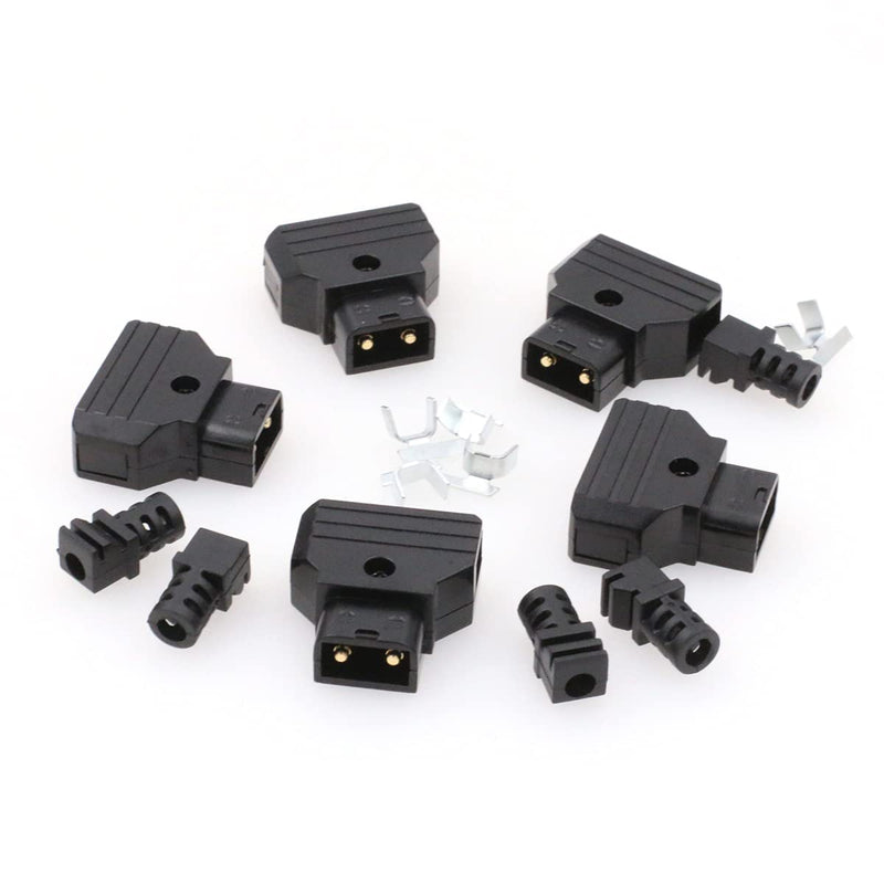 SZRMCC Anton-Bauer IDX V-Mount Gold Mount Battery D-tap P-tap Male PowerTap Plug Connector Kit for ARRI RED Camcorder DSLR Camera Power Cable DIY (5Pcs) 5Pcs Dtap Male Plug