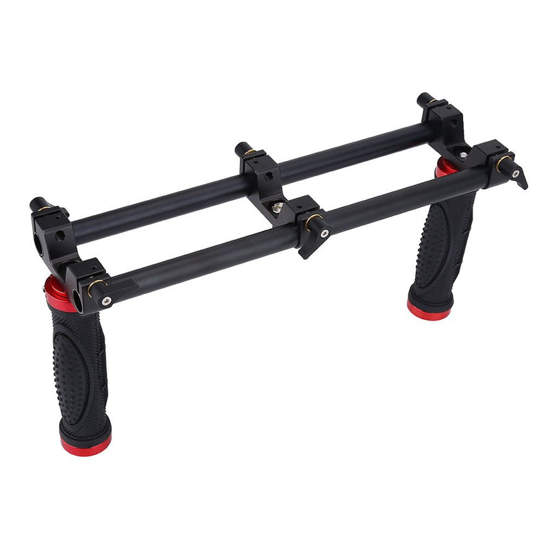 Richer-R Dual Handle Gimbal, Aluminum Alloy Dual Handheld Grip,Camera Dual Grip,Extender Handle Gimbal Stabilizer Rig Accessory for Zhiyun Feiyu MOZA Beholder