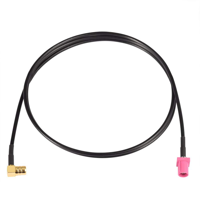 Eightwood Fakra H Pink Male to SMB Female Satellite Radio Antenna Cable 3 Feet for Sirius XM Radio Stereo Receiver Tuner