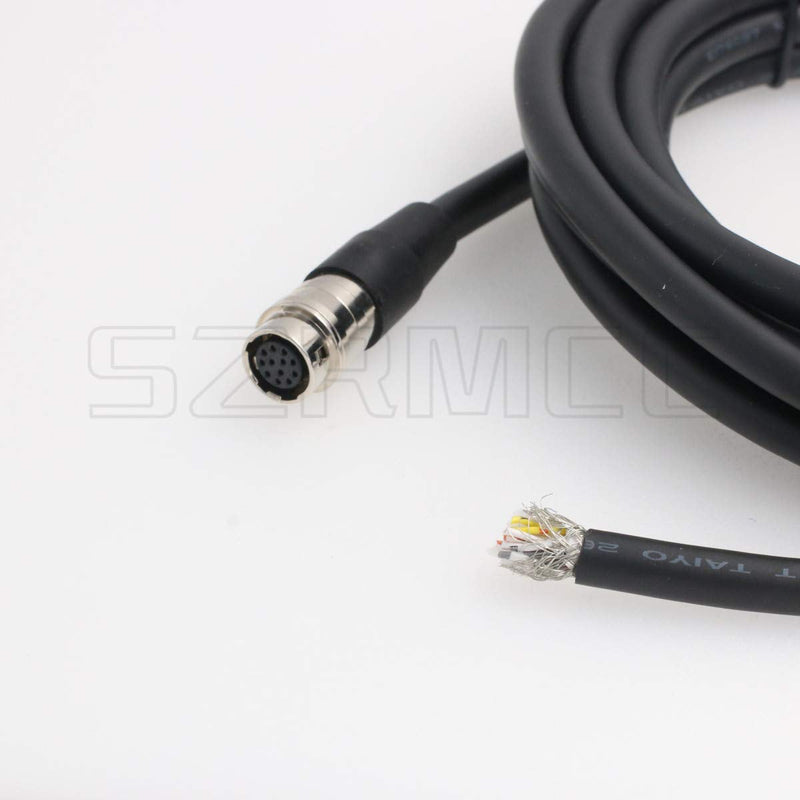 SZRMCC Hirose 12 Pin Female to Open End Power I/O Extension Cable for Industrial Camera (Female, 3m)