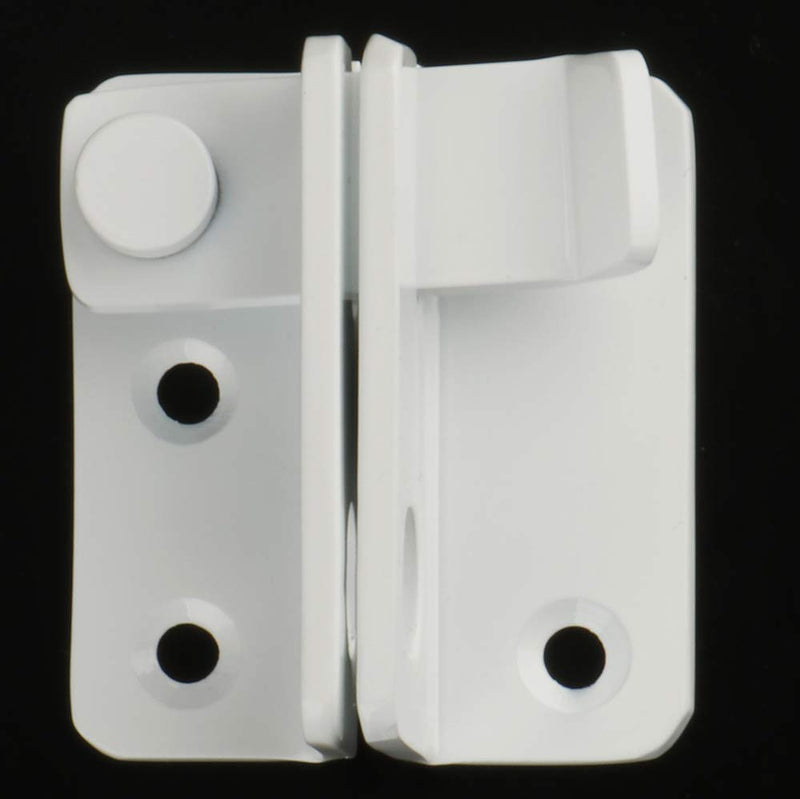 [AUSTRALIA] - Alise 2 Pcs Flip Latch Gate Latches Slide Bolt Latch Safety Door Lock Catch,MS3005W-2P Stainless Steel White Finish Large Size 