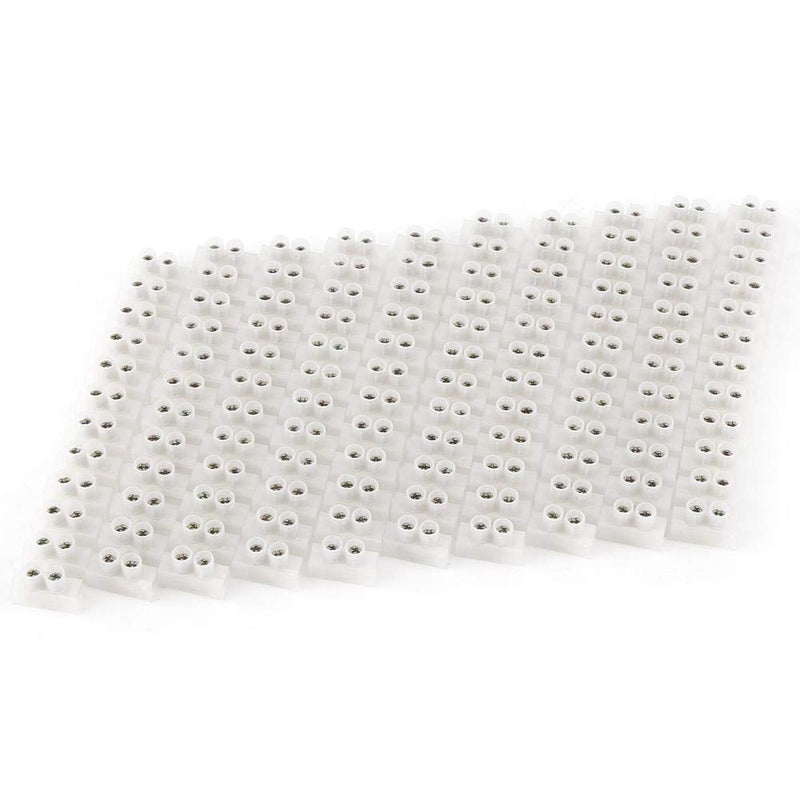 [AUSTRALIA] - Dual Row Screw Terminals Electric Barrier 360V 10A Screw Terminal Block 12-Terminal Strip Block 10 mm 2 Wire 