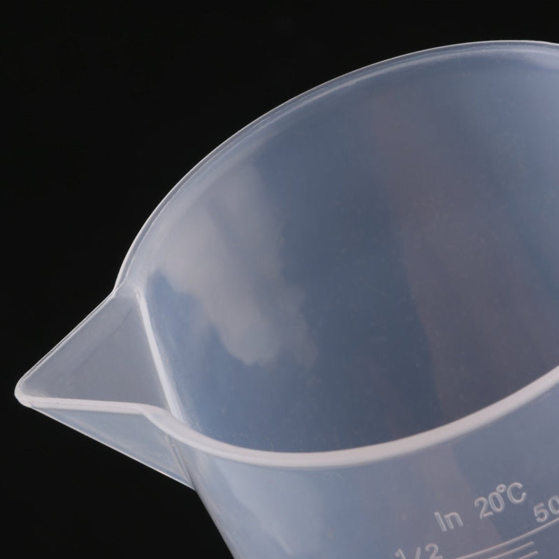 UEETEK 500ML Measuring Cup Plastic Sacle Graduated Cup Measurement Beaker
