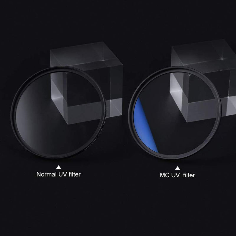 K&F Concept 58mm MC UV Filter, Super Slim/High Transmittance/Anti-Reflective, for Camera Lens + Cleaning Cloth