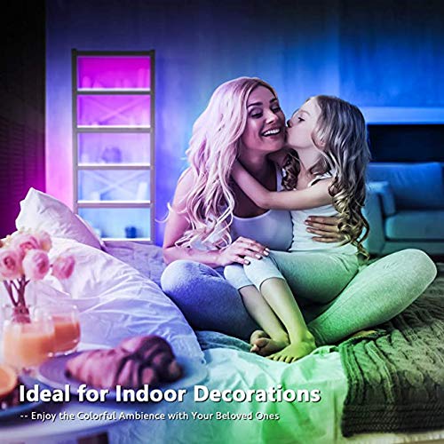 [AUSTRALIA] - LED Strip Lights ,16.4ft RGB 5050 , IP65 Waterproof LED Tape Lights, Color Changing with Remote .for Bedroom, Living Room, TV, Bar, Outdoor, etc. (16.4ft) 16.4 