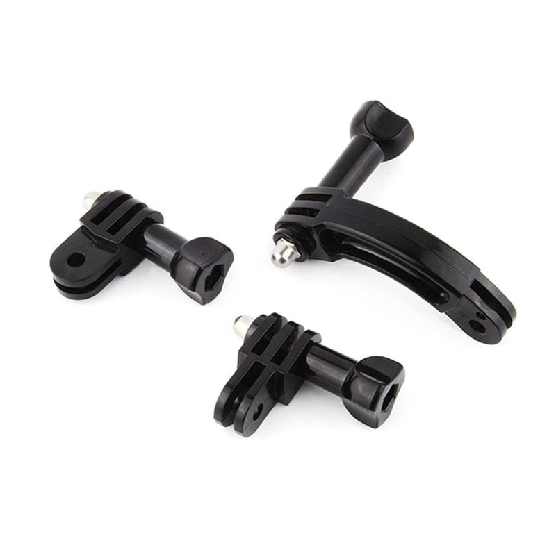 SOONSUN Curved Extension Arm Mount + 90 Degree Rotary Connector Chain for GoPro Hero 9, 8, 7, 6, 5, Session, 4, 3+, 3, 2, 1 Cameras