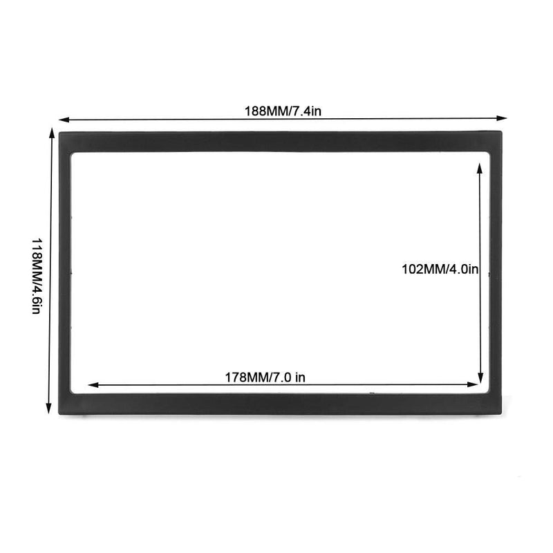 Radio Mount, 2 Din Car Dash Mount Installation Trim Kit Frame Universal Modification 178x102MM Universal Parts