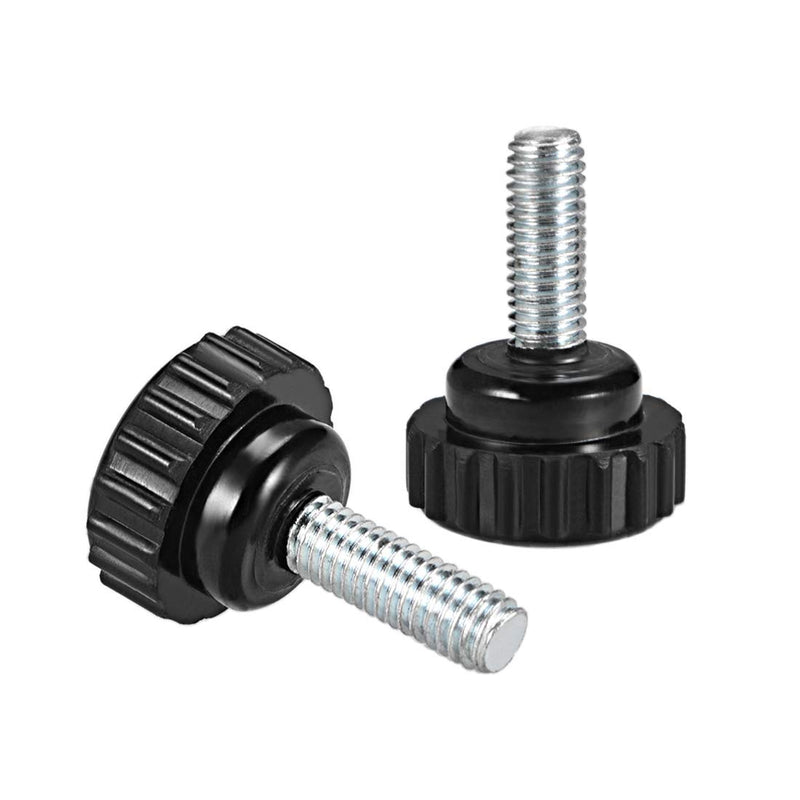 uxcell M6 x 15mm Male Thread Knurled Clamping Knobs Grip Thumb Screw on Type 20 Pcs M6x21x15