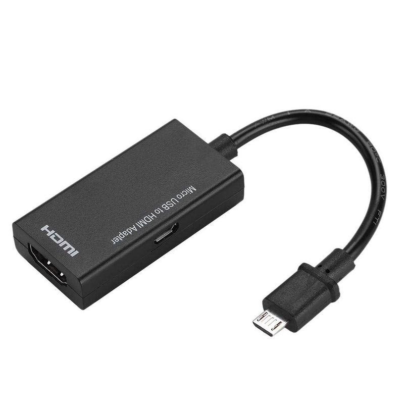 Micro USB to HDMI Adapter Android Phone to HD TV Adapter - Super High Resolution up to 1080P and 8-Channel Stereo Sound - Stable Signal Transmission,W
