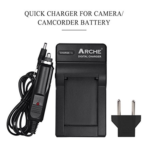 ARCHE NP-F970 NP F975 F960 F950 Battery <1 Pack> and Rapid Charger Set for [Sony DCM-M1 MVC-CD1000 HDR-FX1 DCR-VX2100E DSR-PD190P NEX-FS700RH HXR-NX3 HVL-LBPB and More Camcorder]