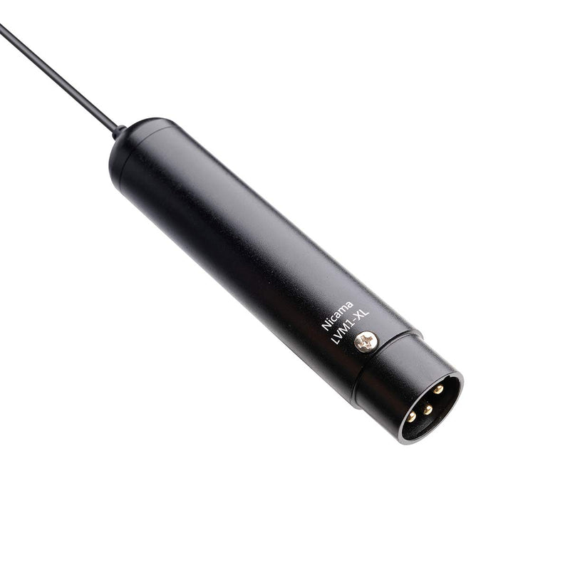 [AUSTRALIA] - Nicama Phantom Power XLR Lavalier Lapel On Microphone for Canon Sony Panasonic Camcorders Zoom H4n H5 H6 Tascam DR-40 DR-60D DR-70D DR-100 Audio Recorders(6.5 fts) 