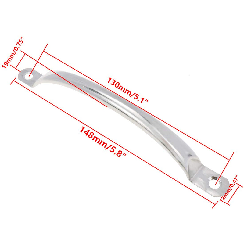 [AUSTRALIA] - Rannb Handle Pulls Stainless Steel Kitchen Cabinets Wardrobe Drawer Handle 148mm/5.8" Length - 10pcs 