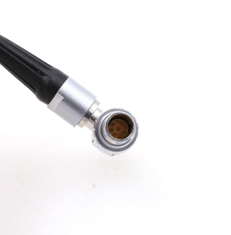 ZBLZGP Din 1.0/2.3 Male to EXT 9 Pin Right Angle Timecode Sync Cable for RED Komodo 6K Camera