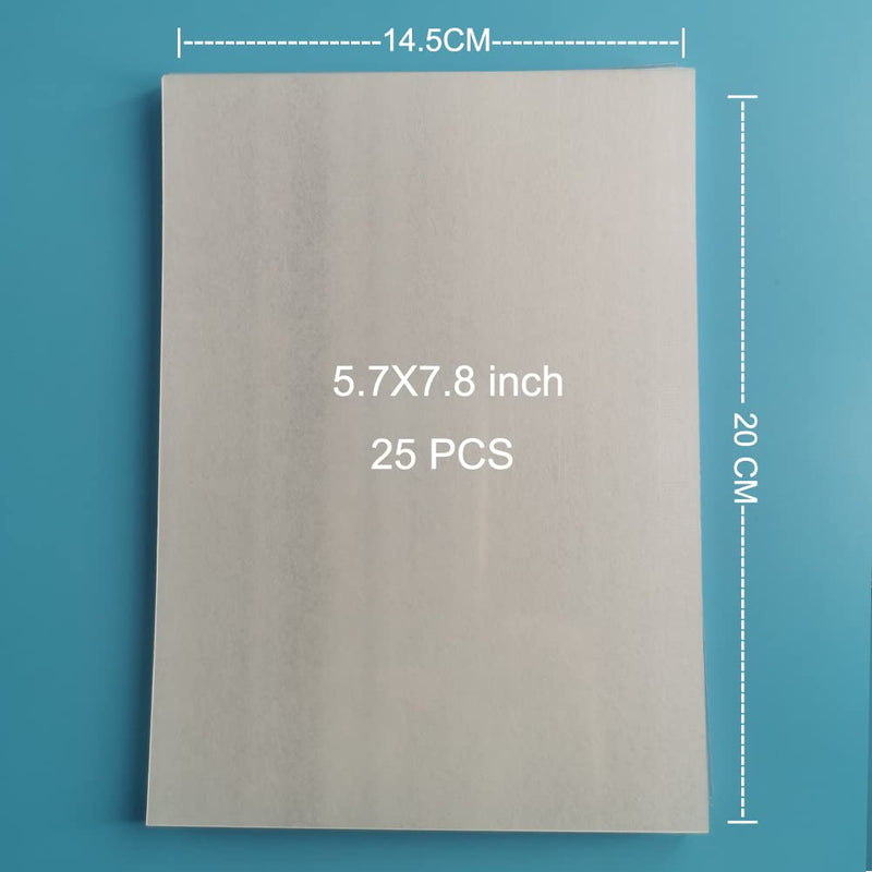 Shrink Plastic Sheets - 5.7X7.8 inch - 25 PCS Heat Shrink Papers for Handmade Crafts. Fantastic Choice for Kids and Parents Making DIY Gifts