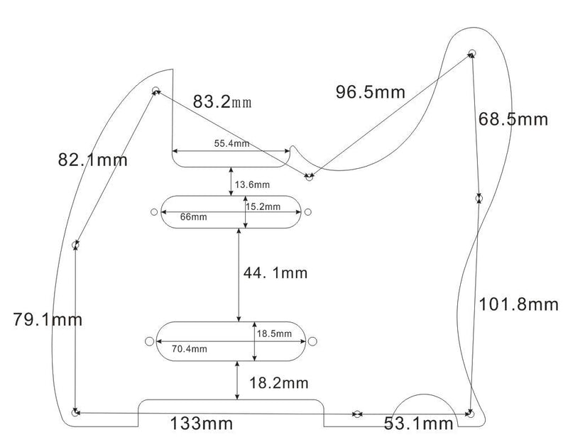 Custom Guitar Pickguard For Fender Telecaster Nashville Tele SS Scratch Plate (4 Ply Brown Tortoise) 4 Ply Brown Tortoise