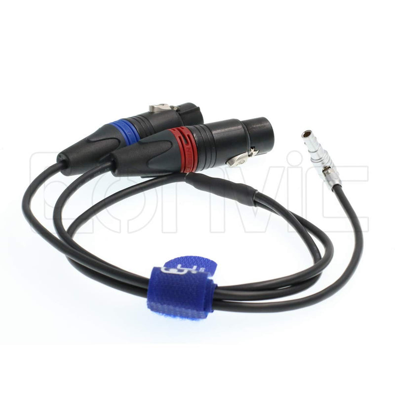 Eonvic 00B.305 to Two 3 pin XLR Female Alexa Mini Audio Input Cable