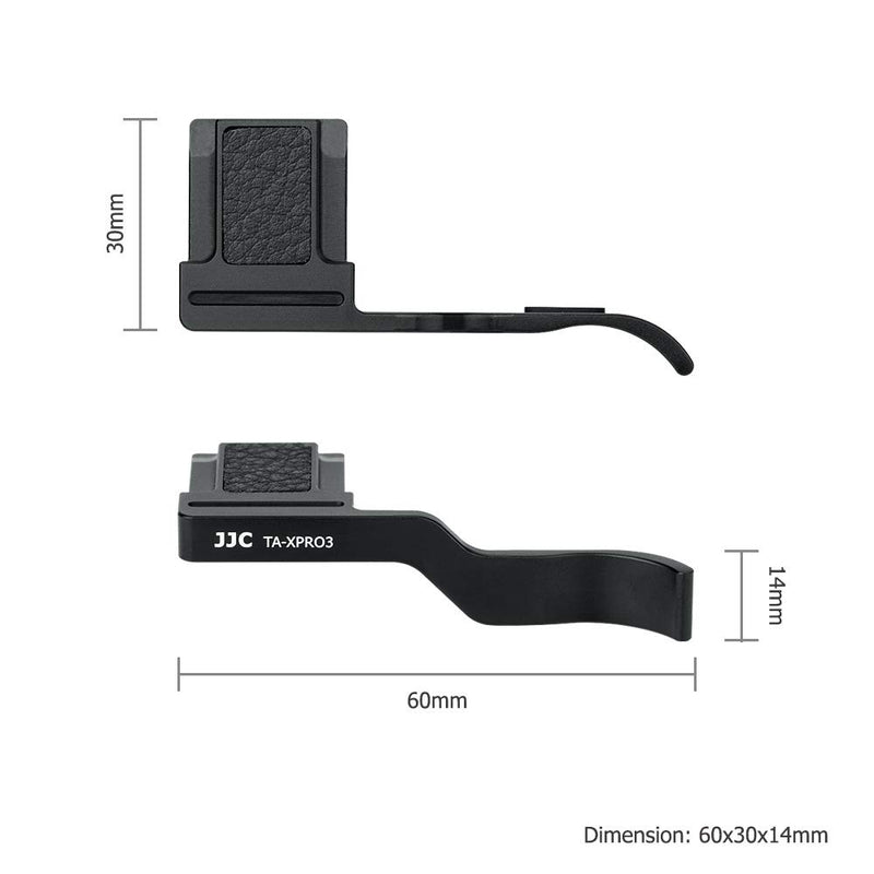 JJC Metal Thumbs Up Grip for Fuji Fujifilm X-PRO3 XPRO3 X-PRO2 XPRO2 with Hot Shoe Cover Protector Not Interfere with Controls of Camera