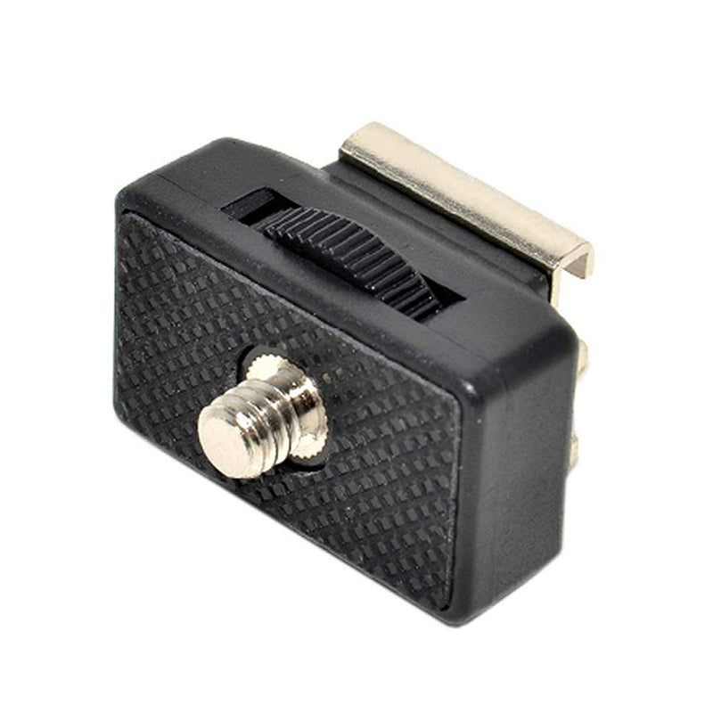 JJC Plug Hot Shoe Adapter 1/4'' 20 Thread with Lock and Cold Flash [JU0122]