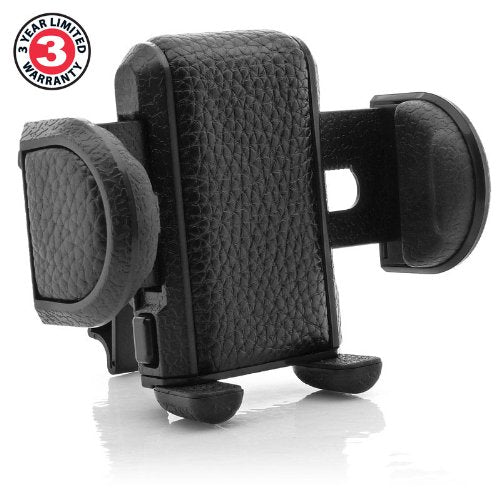 Car Mount Air Vent Phone Holder Cradle by USA Gear with Adjustable Display & 360 Degree Rotation - Works with Samsung Galaxy, Motorola Droid, Apple iPhone and Many More Smartphones