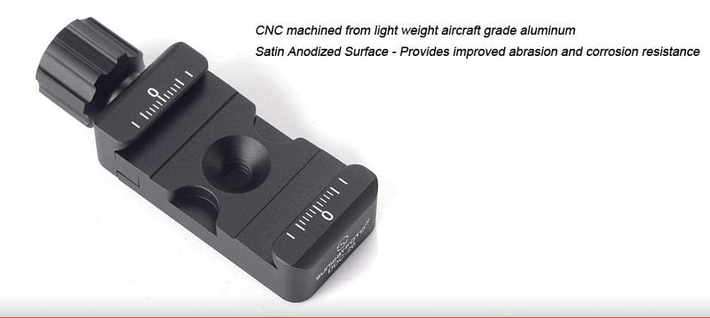 SUNWAYFOTO DDC-26 26mm Screw Knob Clamp Arca Compatible 1/4" Sunway