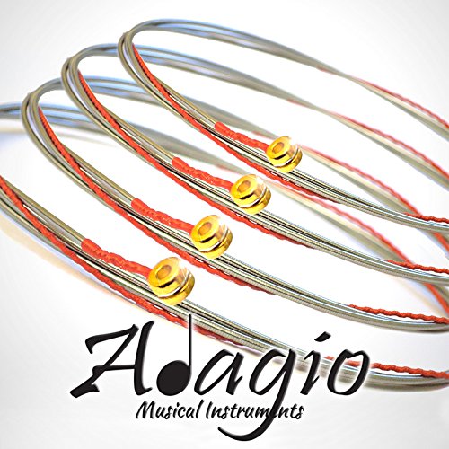 Flatwound ADAGIO PRO Electric Bass Guitar Strings 45-100 Nickel Standard Regular Gauge