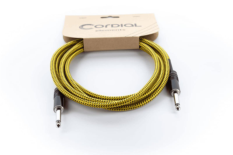 Guitar Cable 3 m Tweed Yellow