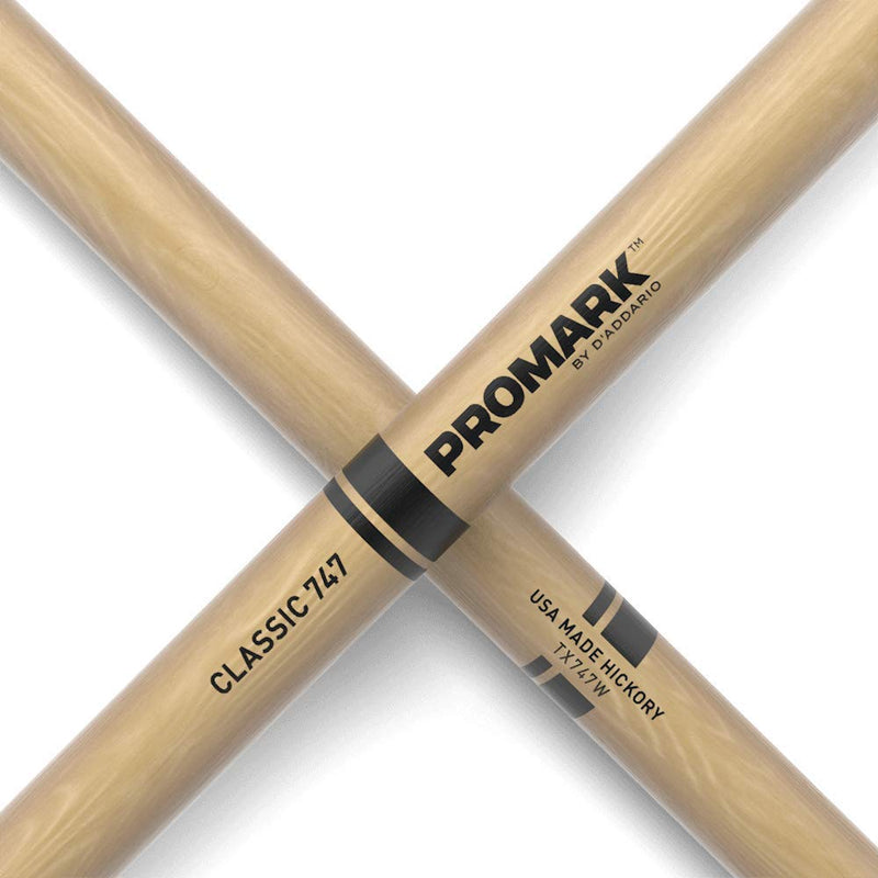 Promark TX747W American Hickory Wood Tip, Single Pair