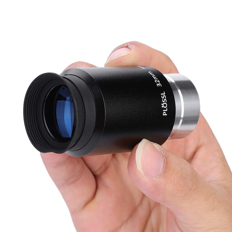 1.25" 32mm Plossl Telescope Eyepiece, 55 Degree Wide Angle Apparent Field 4 Element Lens for Astronomy Telescope