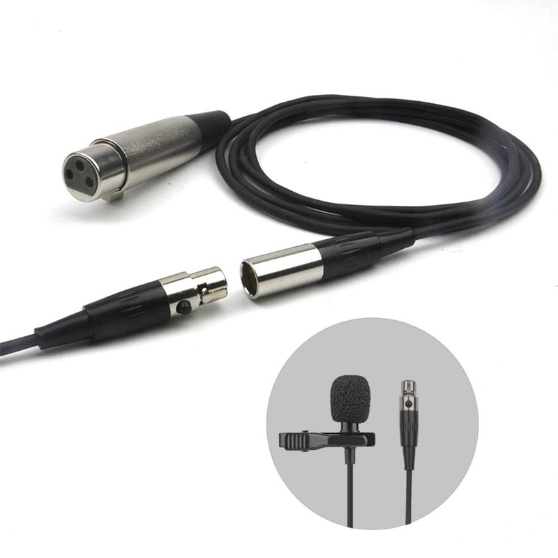 [AUSTRALIA] - HOSONGIN Mini XLR Male to XLR Female Cable, 3 PIN Mini XLR Microphone Cable for Blackmagic Pocket BMPCC 4K Camera Video Assist 4K, Mini XLR 3 Pin Pro Lapel Audio Cable Adapter 