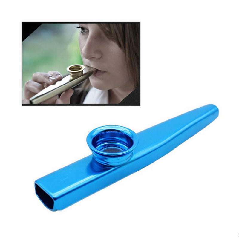 kuou 6Pcs Metal Kazoo Musical Instruments, Multipack Kazoo Sets for Kids Gift Instrumental Accompaniment