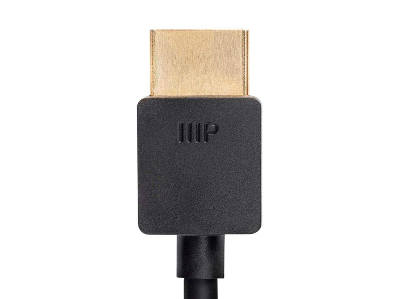 [AUSTRALIA] - Monoprice Ultra 8K High Speed HDMI Cable - 2 Feet - Black, 48Gbps, 8K@60Hz, Dynamic HDR, eARC, Supports 3D Video and Multiview Video - Ultra Slim Series (139476) 