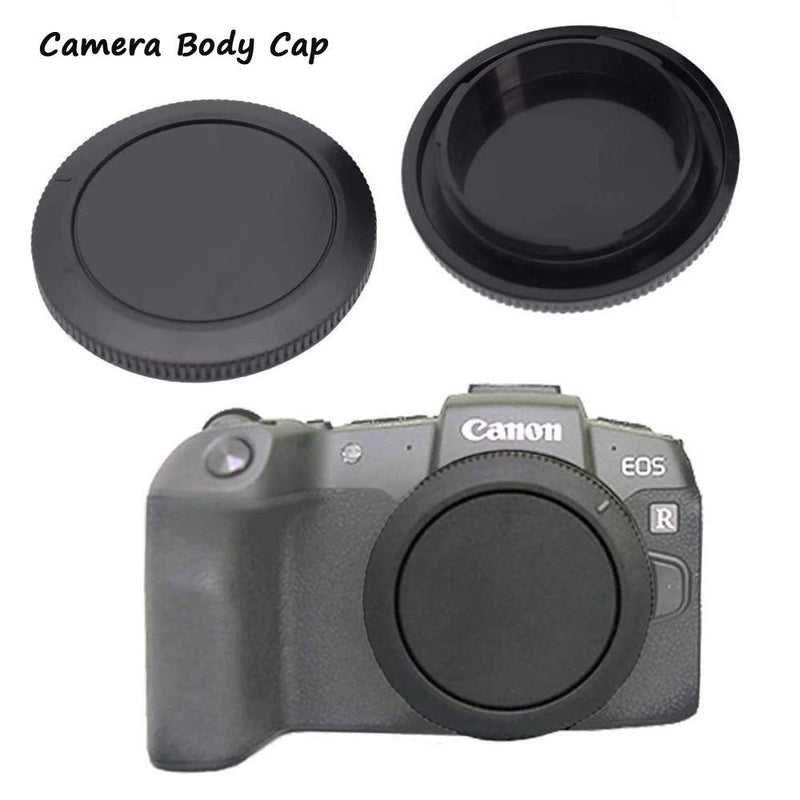 EOS RF Body Cap & Rear Lens Cap Cover for Canon EOS R5 EOS R6 R EOS RP More Canon RF Mount DSLR and Hot Shoe Cover (2 Sets), Fire Rock Lens Accessories for Canon EOS R5 R6 RP for Canon RF Lens