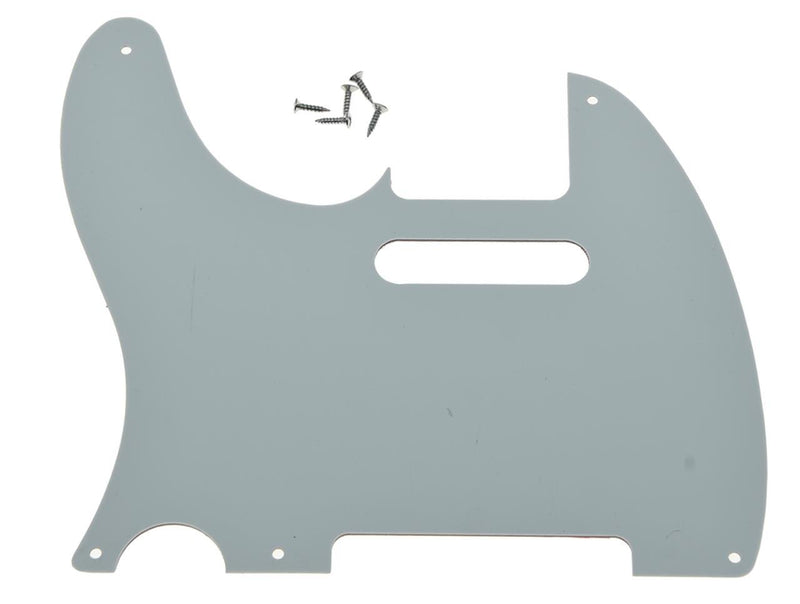 KAISH Vintage 5 Hole Tele Guitar Pickguard Black White Shell for US/Mexican Telecaster