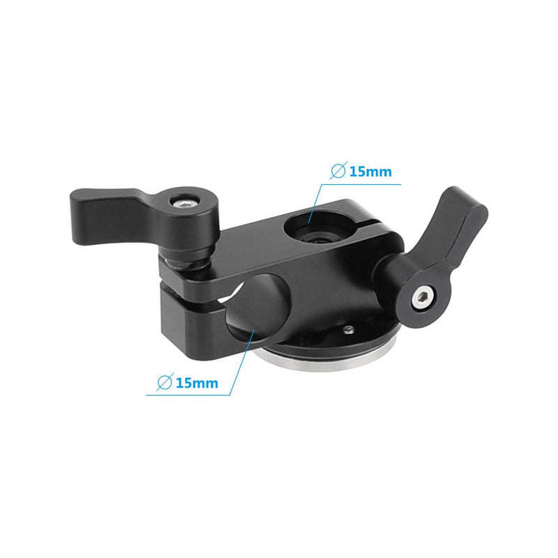 [AUSTRALIA] - CAMVATE M6 Thread Rosette Mount with 15mm Micro Rod + 15mm Double-Port Rod Clamp Vertical Type 