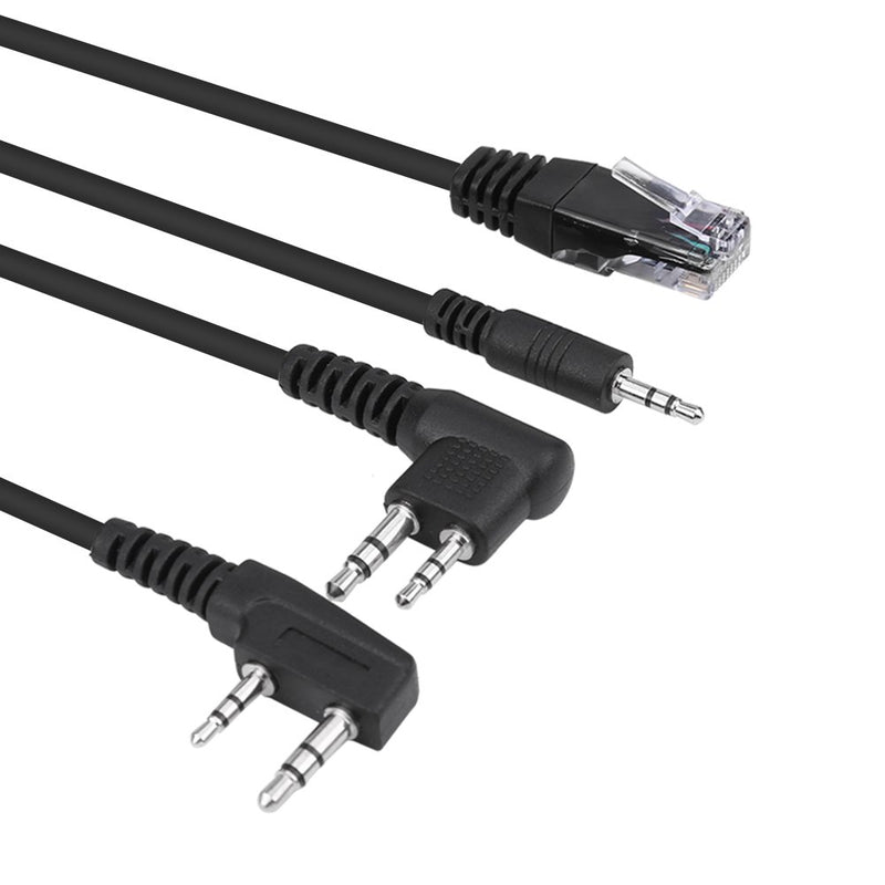 Tosuny 8 in 1 USB Programming Cable, Genuine USB Programming Cable with 8pcs Different Connectors for Kenwood/QuanShengcn/Tyt/Motorola Radio, Compatible with Multiple Radios