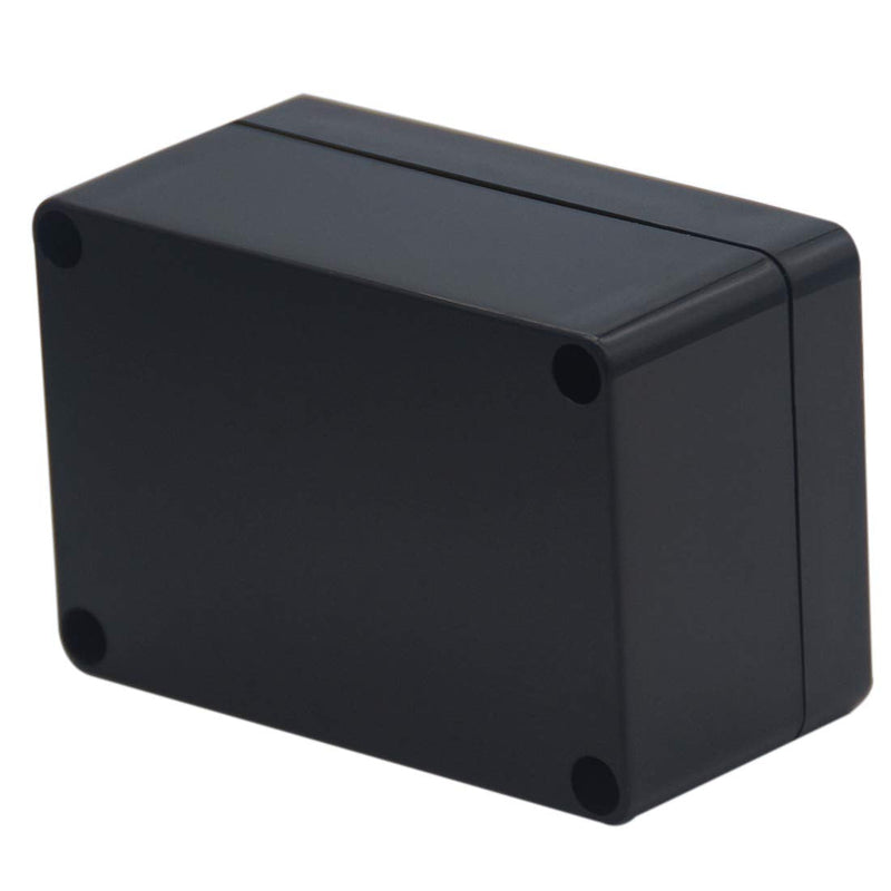 Otdorpatio 2 Pack Project Box ABS Plastic Black Electrical Boxes IP65 Waterproof DIY Electronic Junction Box Power Enclosure 3.94x2.68x1.97 inch(100 x 68 x50 mm) 3.94"x2.68"x1.97"(2Pcs)