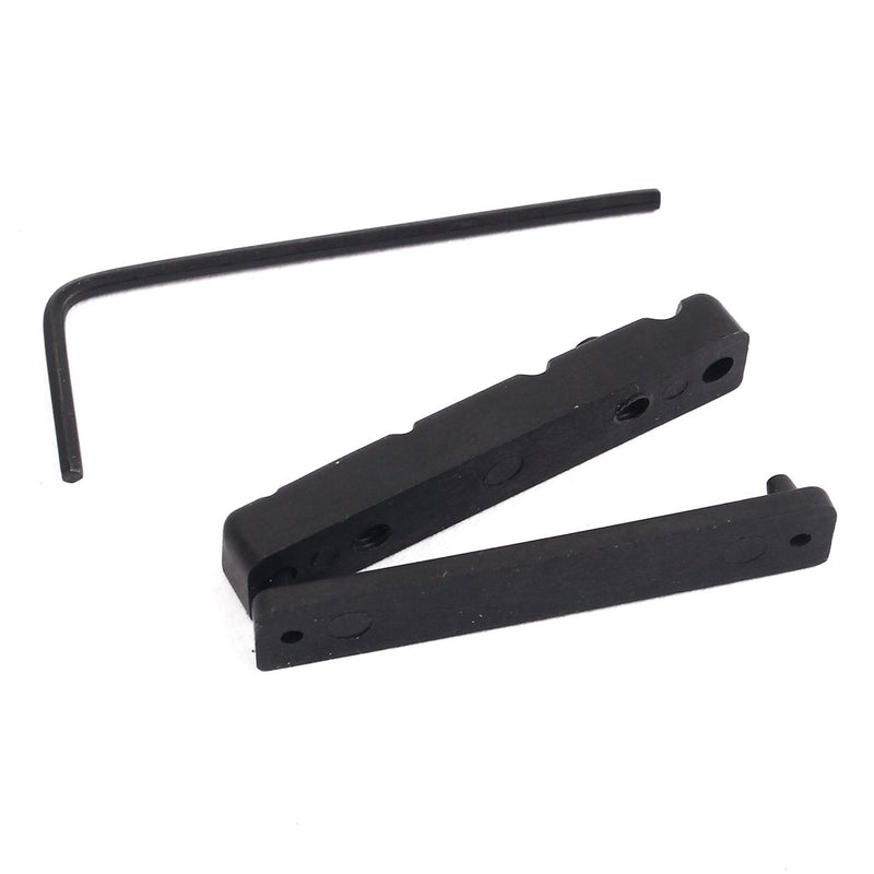 Alnicov Adjustable POM Nut for 4 Strings Bass Guitar,Black