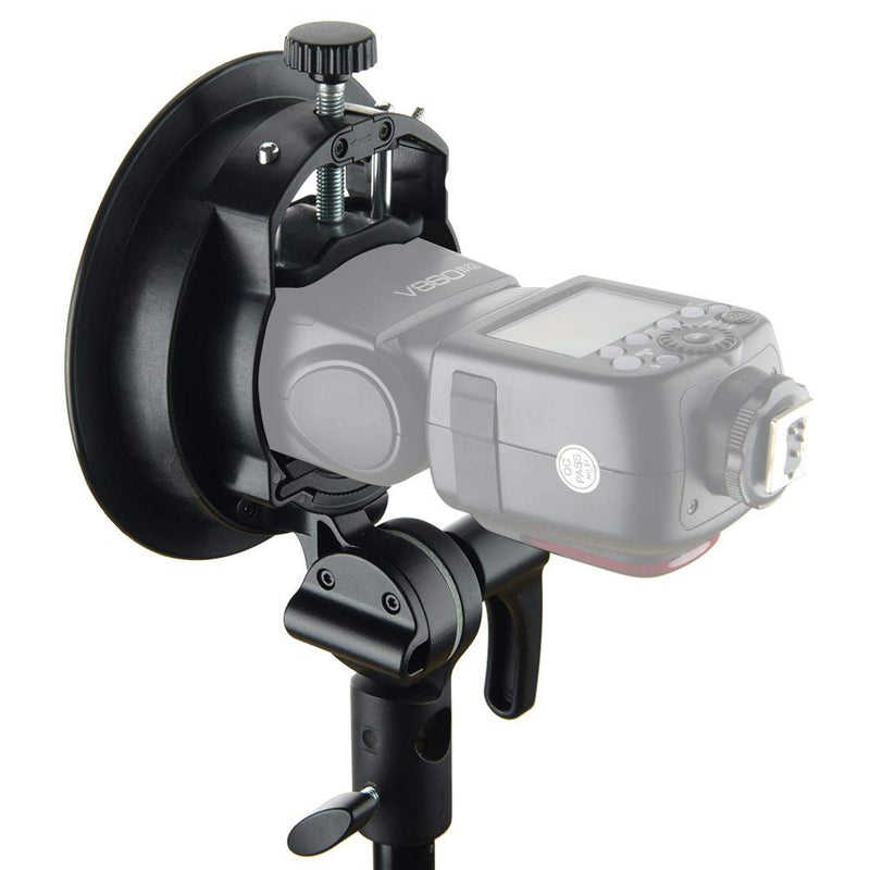 Godox S2 Speedlite S-Type Bracket Bowens Mount, for Godox V1 AD200Pro AD400Pro AD200 V860II TT685 TT600 TT350, Precise Tilt Control, Large Adjustment Handle, Integrated Umbrella Mount, More Compact